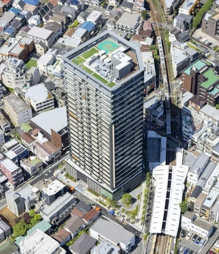 ザ・パークハウス 戸越公園タワーの外観